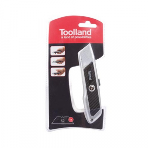 Cutter utilitar cu lama autoretractabila tip trapez Toolland MES08 [4]