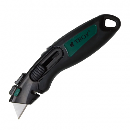 Accesorii Pentru Taiat, Gaurit si Slefuit - Cutter utilitar cu lama autoretractabila Troy 21608, 60 mm