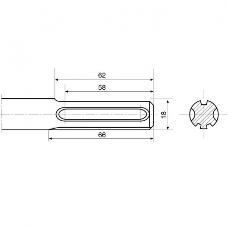 Dalta ascutita RENNSTEIG 21040001, 400 mm [2]