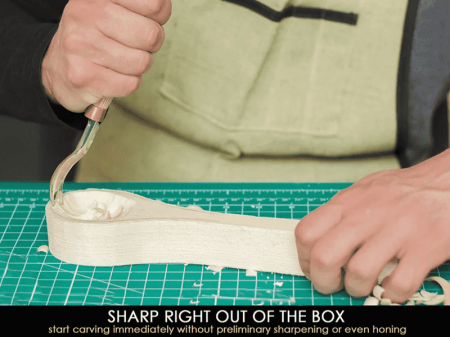 Dalta in forma de U scurta si indoita BeaverCraft K8a/14, taietura 14 mm, 185 mm [4]