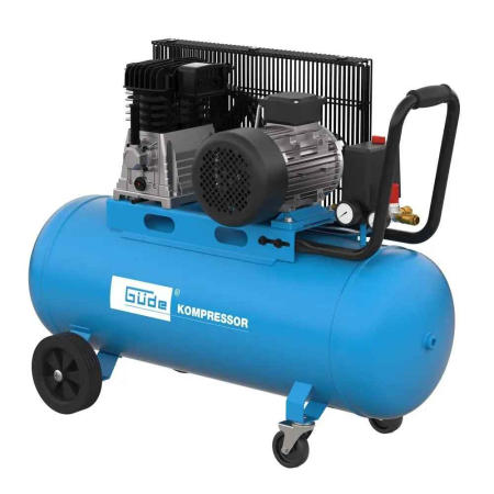 Compresoare de Aer Profesionale - Compresor cu ulei cu doi cilindri 580/10/100 H Gude 50147, 3000 W, 100 L, 10 bari, 400 V