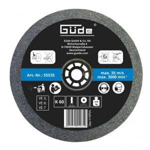 Pietre Pentru Polizor - Disc abraziv pentru polizor de banc Gude 55535, Ø150x20x32 mm, granulatie K60