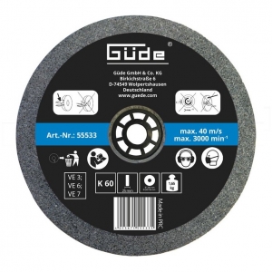 Pietre Pentru Polizor - Disc abraziv pentru polizor de banc Gude 55533, Ø200x25x32 mm, granulatie K60