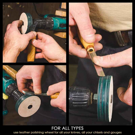 Disc de lustruit cu compus de ascutire BeaverCraft PW1 [4]