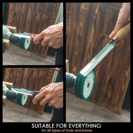 Disc de lustruit cu compus de ascutire BeaverCraft PW2 [4]