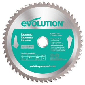 Discuri Fierastrau Circular - Disc pentru fierastrau circular, taiere aluminiu Evolution EVOBLADEAL-0422, Ø180 x 20 mm, 54 dinti