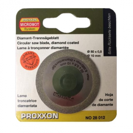 Discuri Taiere Piatra, Ceramica si Beton - Disc diamantat continuu pentru KS 230, taiere ceramica, fibra de sticla Proxxon 28012, Ø50 mm