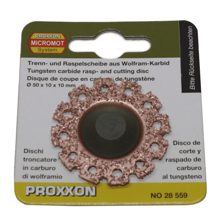 Disc din carbura de tungsten pentru modelare sau debitare pentru LHW Proxxon 28559, Ø50 mm [1]