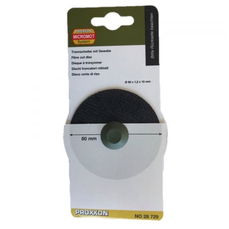Discuri Taiere Metal - ​​​​​​​Disc din corindon pentru FET, taiere otel, materiale neferoase Proxxon 28729, Ø80 mm