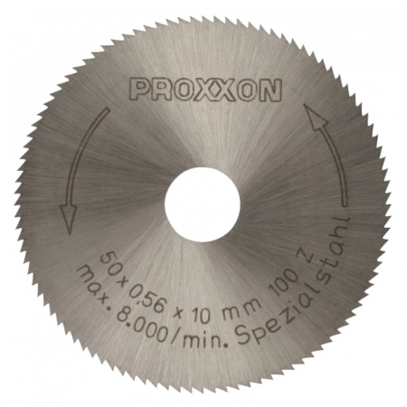 Disc HSS pentru KS 230, taiere metal, lemn, plastic Proxxon 28020, Ø50x10 mm, 100 dinti [1]