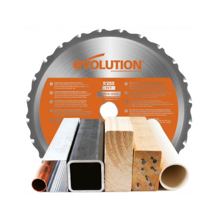 Disc pentru fierastrau circular, taiere multifunctionala Evolution RAGEBLADE355MULTI-1268, Ø355 x 25.4 mm, 36 dinti [1]