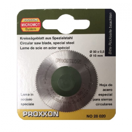 Disc pentru KS 230, taiere fibra de sticla, metale, plastic Proxxon 28011, Ø50x10, 80 dinti