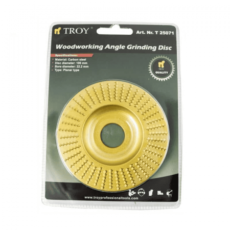 Disc plat pentru slefuire lemn Troy 25075, Ø125x22.2 mm [4]
