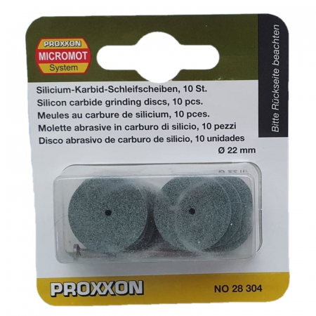 Accesorii polizoare drepte - Set discuri abrazive pentru metal Proxxon 28304, Ø22 mm, 11 piese