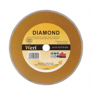 Flex & Polizor Unghiular, Suporti & Discuri - Disc diamantat, taiere beton, ceramica, caramida Wert 2710-230, Ø230x22.2 mm