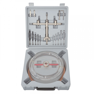 Dispozitiv ajustabil de gaurit gips-carton Troy 27493, Ø30-300 mm, 18 piese