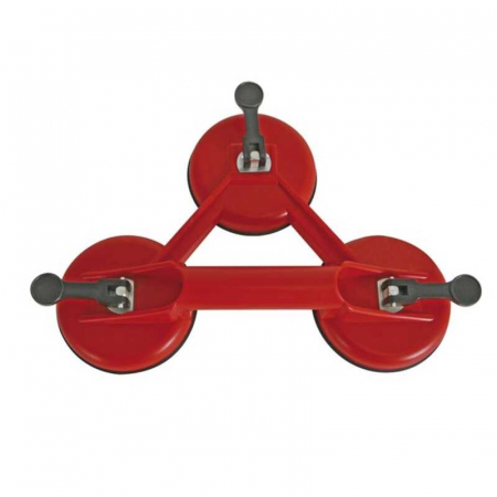 Dispozitive de Manipulat Sticla - Dispozitiv pentru manipulat sticla cu trei ventuze Toolland HSC3, Ø115 mm