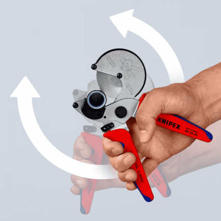 Dispozitiv pentru taiat tevi PVC, plastic Knipex 90 25 25, Ø26 mm [5]
