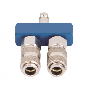 Distribuitor aer comprimat cu 2 iesiri Scheppach 7906100722, 1/4"