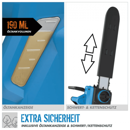 Drujba electrica Gude 95033, 2400 W, 385 mm [8]