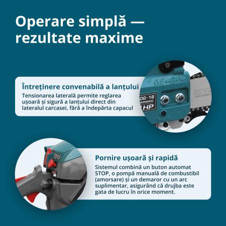 Drujbă pe benzină KS CS20G-16 [3]