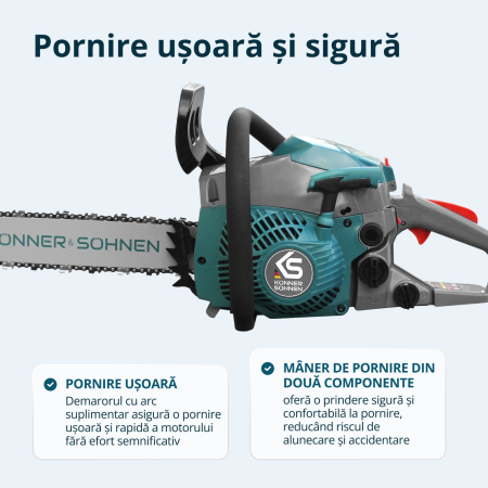 Drujbă pe benzină KS CS20G-16 [4]