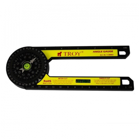 Echere si Creioane de Tamplarie - Echer reglabil cu nivela Troy 25903, 300 mm