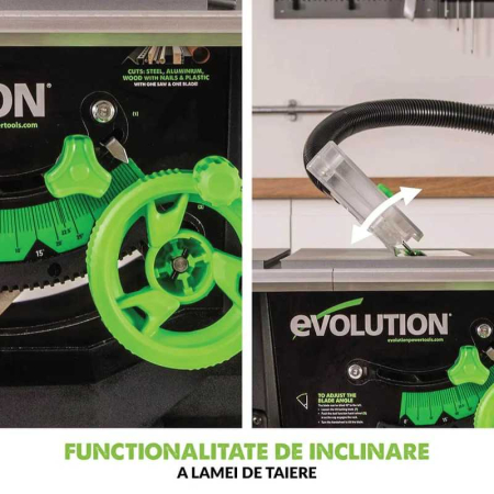 Fierastrau circular cu masa FURY 5-S Evolution 056-0003, 1500 W,  Ø255 mm [10]