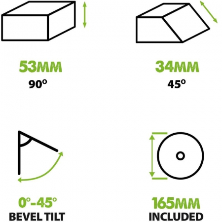 Fierastrau circular de mana F165CCSL Evolution 026-0008, 1200 W,  Ø165 mm [2]