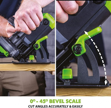 Fierastrau circular de mana F165CCSL Evolution 026-0008, 1200 W,  Ø165 mm [4]