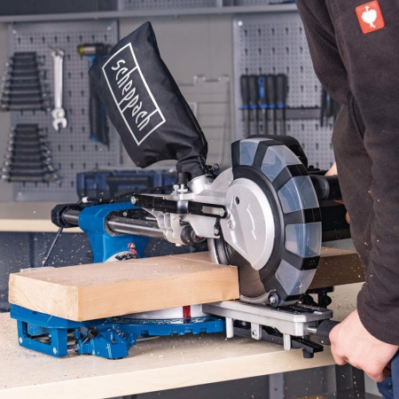 Fierastrau circular de masa culisant cu laser HM 216 SPX Scheppach 5901221901, 2000 W, Ø210 mm [5]