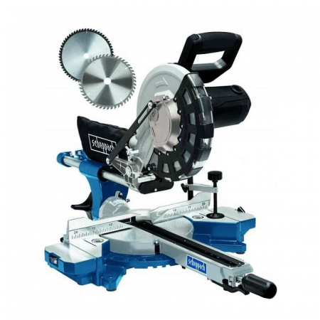 Fierastraie Electrice - Fierastrau circular de masa culisant cu laser HM254 Scheppach 5901216901, 2000 W, Ø255 mm