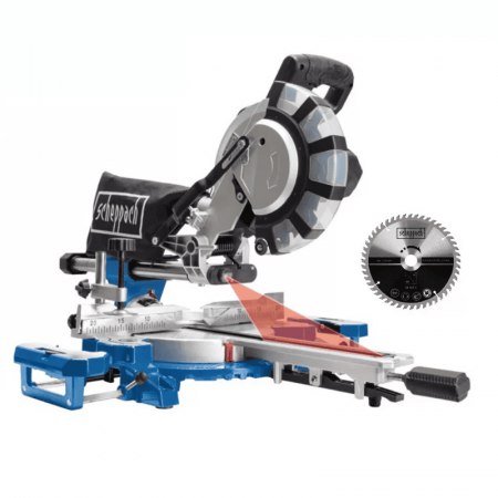 Fierastraie Electrice - Fierastrau circular de masa culisant cu laser HM 254 SPX Scheppach 5901222901, 2200 W, Ø254 mm