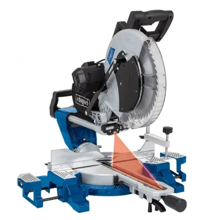 Fierastrau circular de masa culisant cu laser HM140L Scheppach 5901218901, 2000 W, Ø305 mm [1]