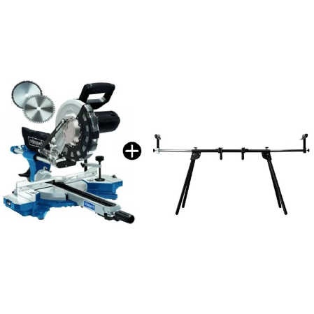 Fierastraie Circulare Unghiulare / Pendulare Stationare de Banc & De Mana - Fierastrau circular de masa culisant cu laser HM254 Scheppach 5901216901, 2000 W, Ø255 mm