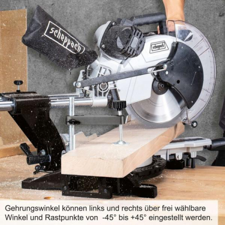 Fierastrau circular de masa culisant cu laser KZGS305-BE Scheppach 58012159944, 2000 W, Ø305 mm [1]