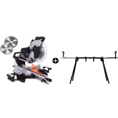 Fierastraie Circulare Unghiulare / Pendulare Stationare de Banc & De Mana - Fierastrau circular de masa culisant cu laser KZGS305-BE Scheppach 58012159944, 2000 W, Ø305 mm