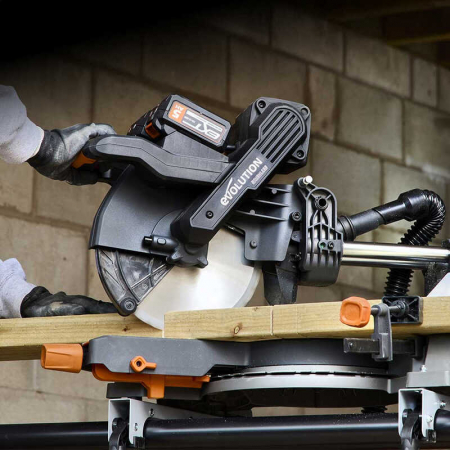 Fierastrau circular de masa multifunctional cu acumulatori, inclinare in ambele sensuri R255SMS-DB Li Evolution 100-0001B, 18 V, Ø255 mm [4]