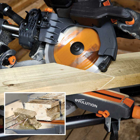 Fierastrau circular de masa multifunctional cu acumulatori, inclinare in ambele sensuri R255SMS-DB Li Evolution 100-0001B, 18 V, Ø255 mm [2]