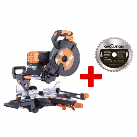 Fierastraie Circulare Unghiulare / Pendulare Stationare de Banc & De Mana - Fierastrau circular de masa multifunctional, inclinare in ambele sensuri R255SMS-DB+ Evolution 053-0003B, 2000 W, Ø255 mm