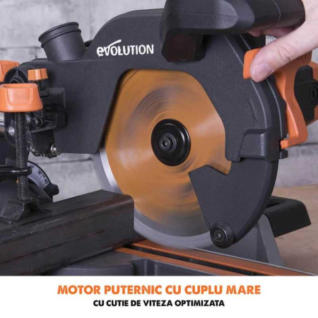 Fierastrau circular de masa multifunctional R210SMS+ Evolution 048-0003A, 1500 W, Ø210 mm [4]