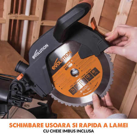 Fierastrau circular de masa multifunctional R255SMS+ Evolution 052-0003A, 2000 W, Ø255 mm [8]