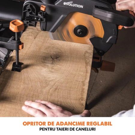 Fierastrau circular de masa multifunctional R255SMS+ Evolution 052-0003A, 2000 W, Ø255 mm [7]