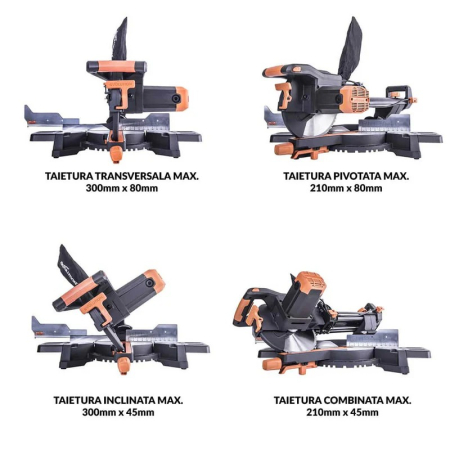Fierastrau circular de masa multifunctional R255SMS+ Evolution 052-0003A, 2000 W, Ø255 mm [1]