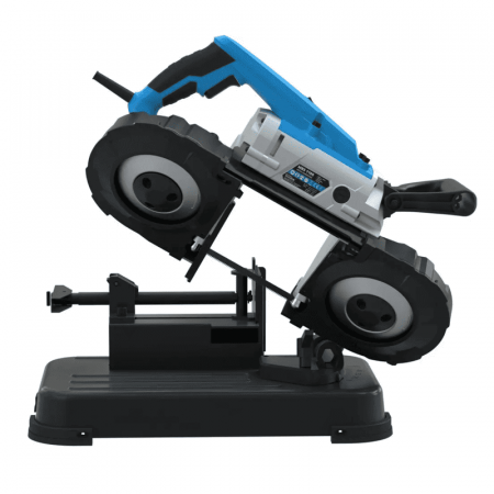 Fierastrau cu banda portabil si baza cu clema pentru metal MBS 1100 Gude 40553, 1100 W, 100 mm [1]