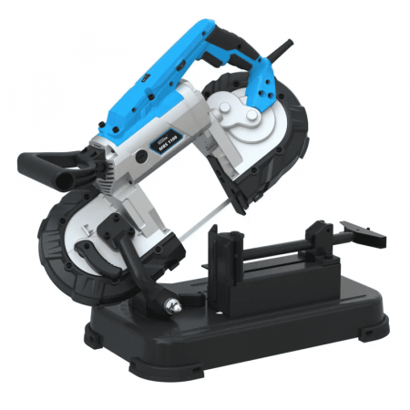 Fierastraie Electrice - Fierastrau cu banda portabil si baza cu clema pentru metal MBS 1100 Gude 40553, 1100 W, 100 mm