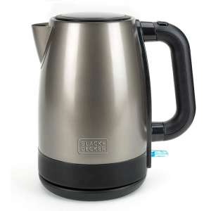 Fierbatoare Apa & Cani Electrice - Fierbator de apa din inox BXKE2201E Black & Decker S9580040B, 2200 W, 1.7 litri