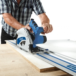 Fierastrau circular de mana cu sina de ghidaj PL55 Scheppach 5901802915, 1200 W, Ø160 mm [5]