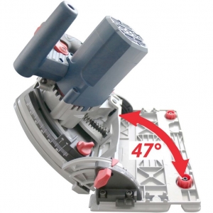 Fierastrau circular de mana cu sina de ghidaj TS 57-1400 KE SET Gude 58232, 1400 W, Ø165 mm [2]