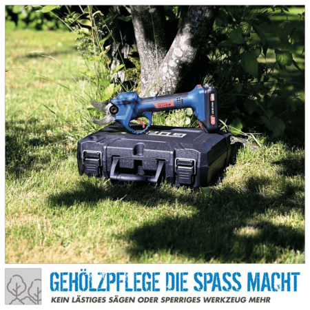 Foarfeca electrica pentru gradina cu acumulator ASC 18-201-05 K Gude 58438 DUP361Z, 18 V, 2 Ah, 30 mm [11]